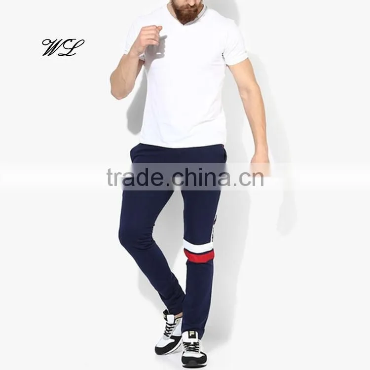 Men Cotton/Poly Loose Sweat Pants Fleece Knit Fabric Jogger Pants