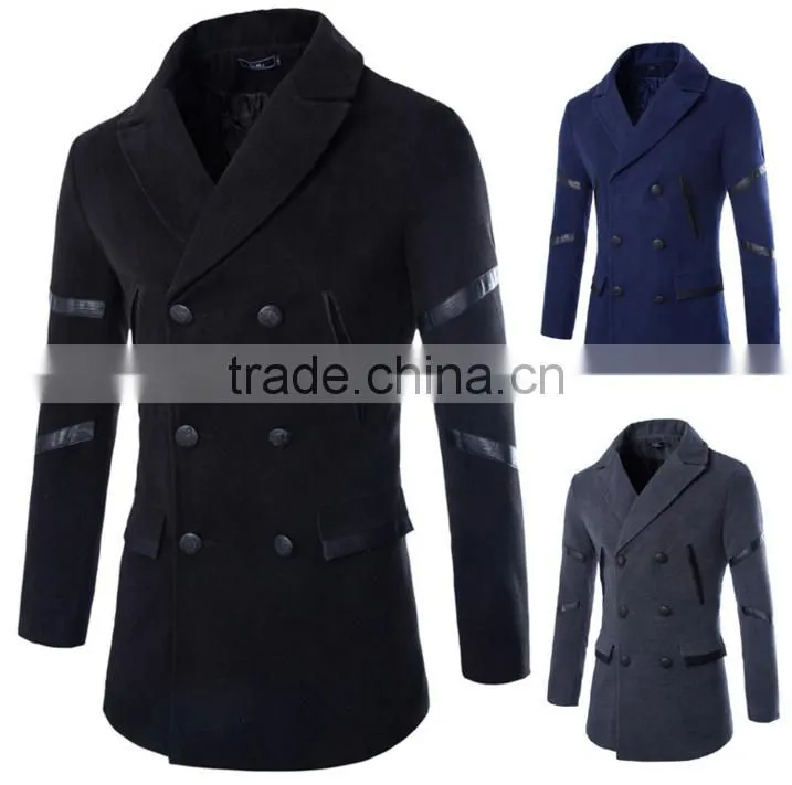 custom made fashion overcoat, wholesale design quality mens winter clothing