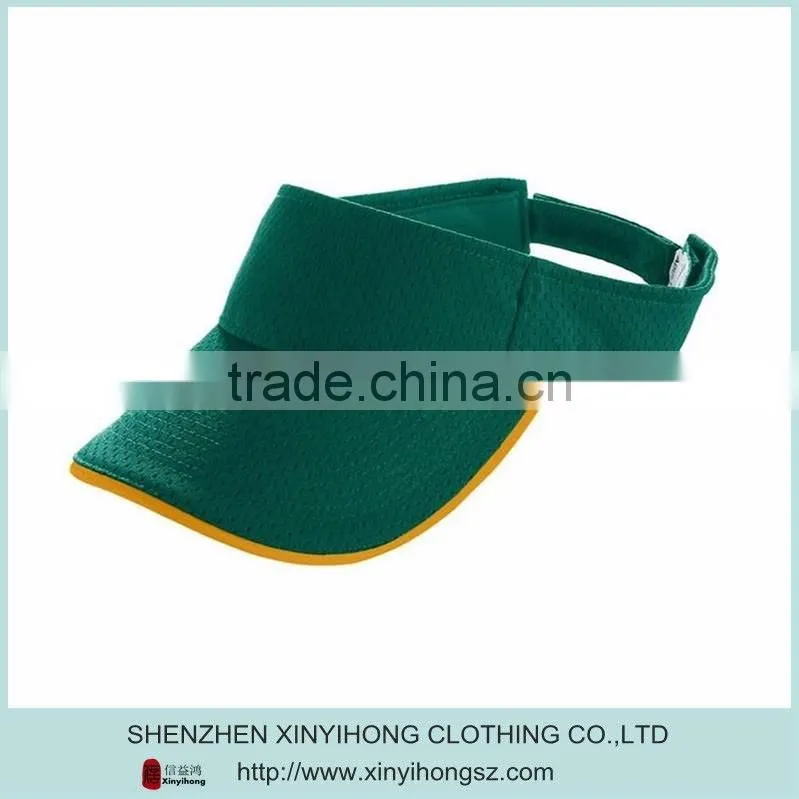 100% polyester Blank Color Women's Sports Visor/Sun Visor Cap