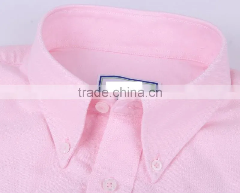 New Trend Oxford men's long sleeve solid casual shirt