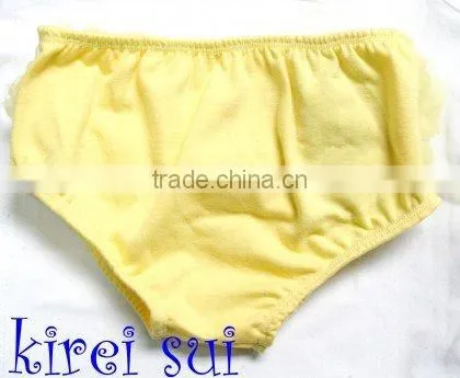Yellow Baby Ruffles Chiffon Bloomers Panties T1