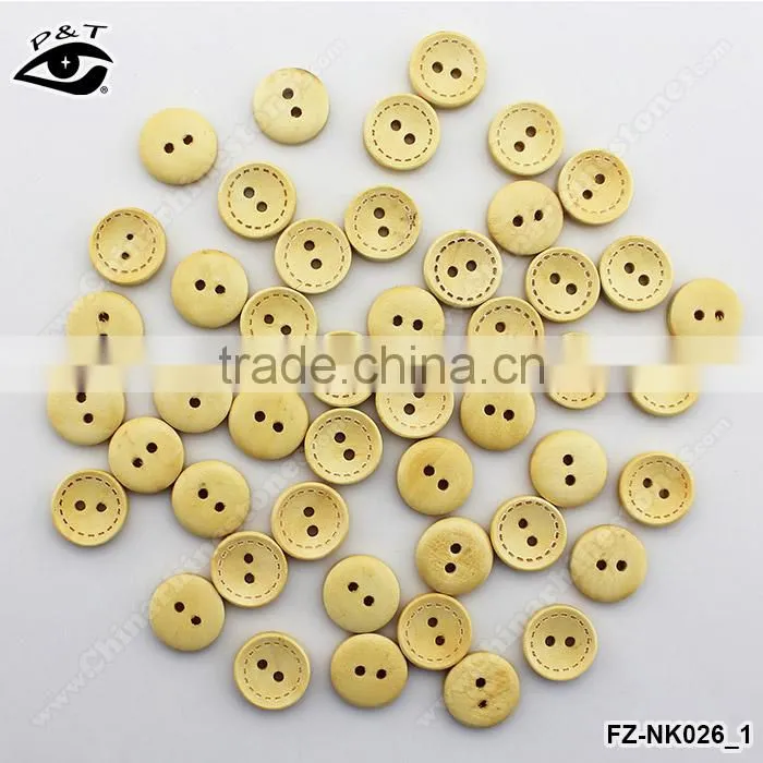 15MM Round shape Printed Pattern wood buttons for clothing shoes bags diy crafts decorations