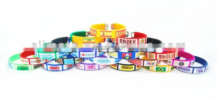 2014 world cup fans bracelet with 3D logo