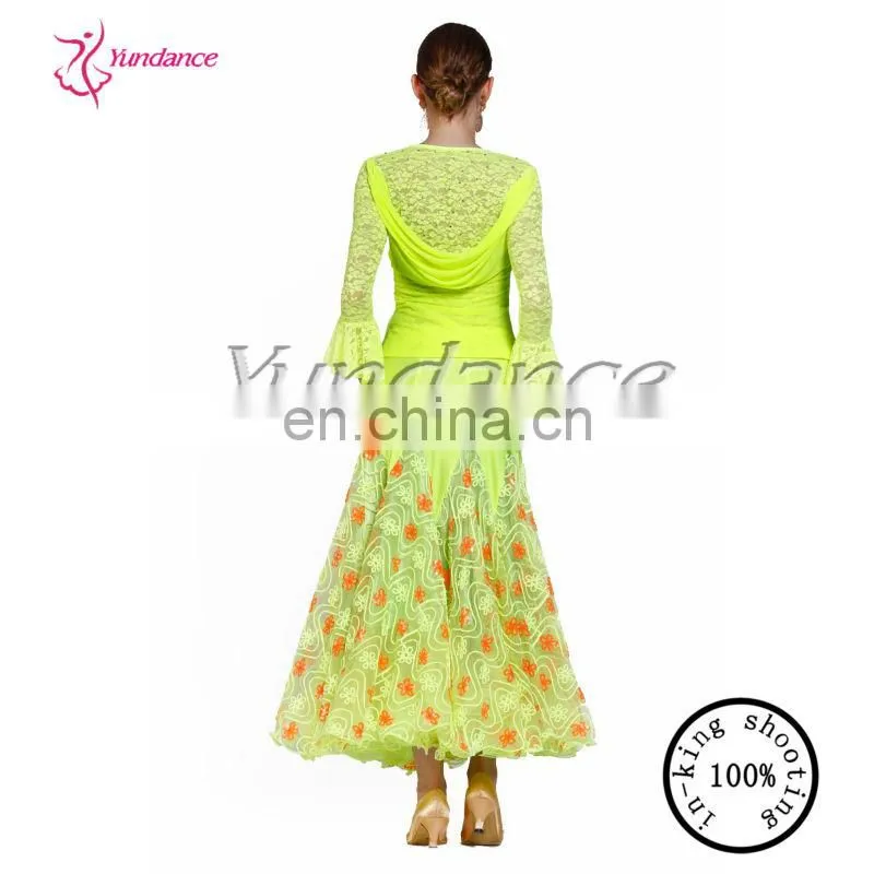 AB031 Beautiful Yellow Dance Full Skirt