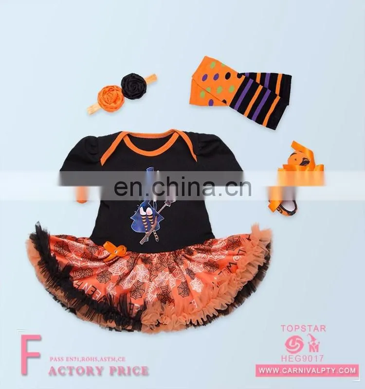 2017 summer baby Girls cotton birthday party dresses set china baby girl party dress
