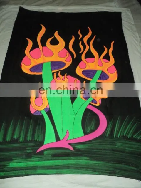 hand painted FLORECENT INDIAN GODS PRINTED WALL HANGINGS