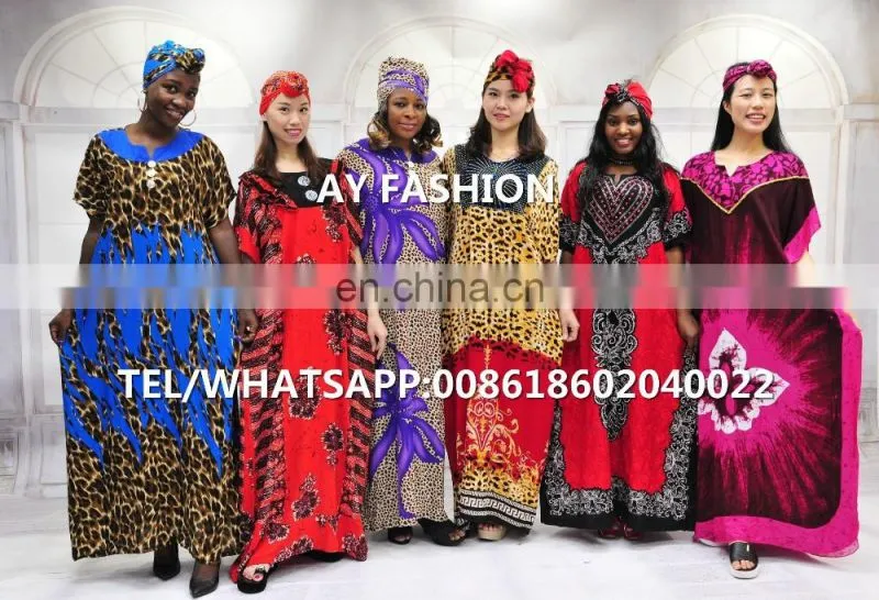 African V-neck print women kaftan wholesale dashiki shirts