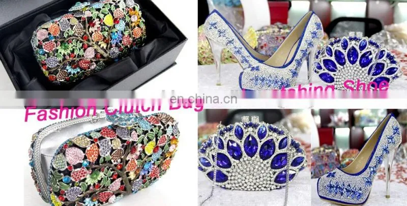 2016 fashion women crystal stone evening bag for wedding party