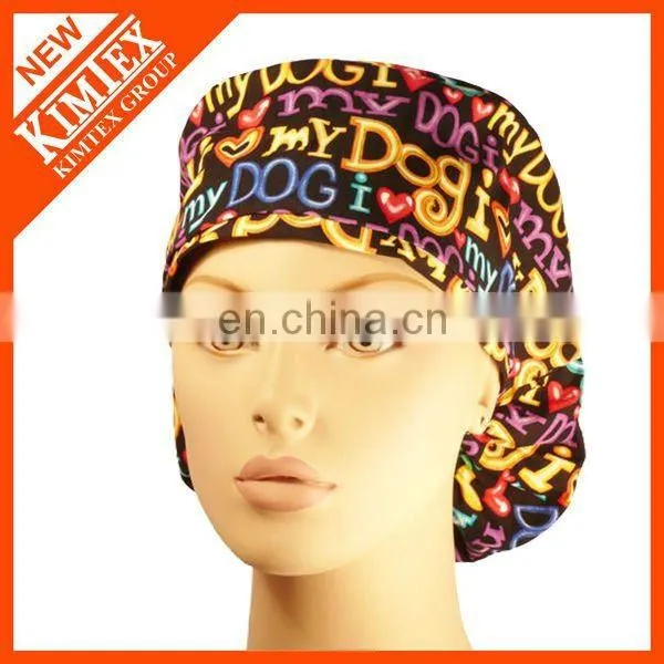 100% cotton printed doctor surgical cap