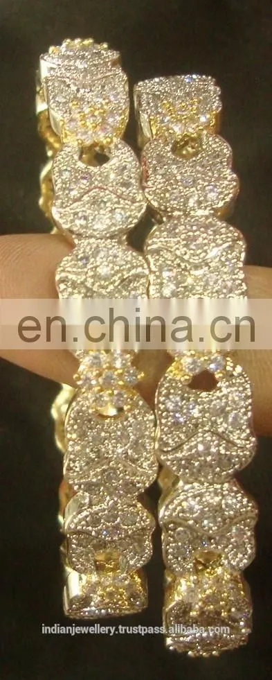 Cubic zircon jewelry bangles manufacturer, Cubic zircon jewellery bangle exporter