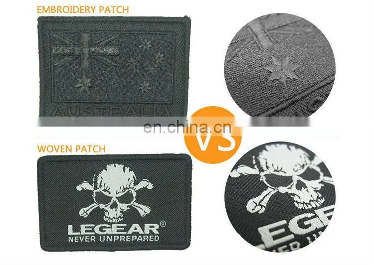 Custom Brand Logo Fabric Woven Patch/Badges For Islamic School Uniforms