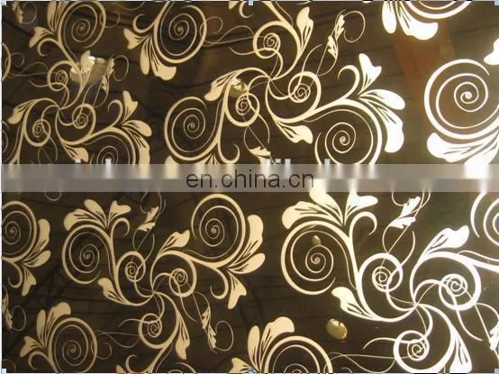 chemical etching pretty metal lamp chimney with unique design