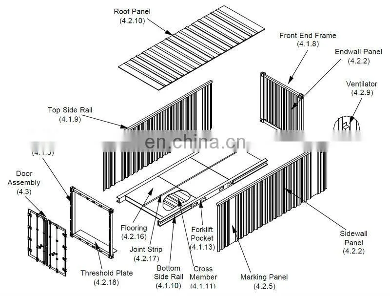 Reefer Container Spare Parts Ventilation T Floor