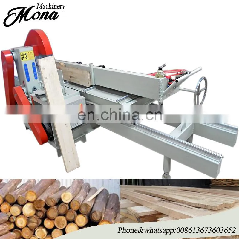 Double blade Wood log table saw