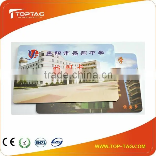 contactless ID card/ Smart ID Card 125khz 13.56Mhz ID card/ student card for school