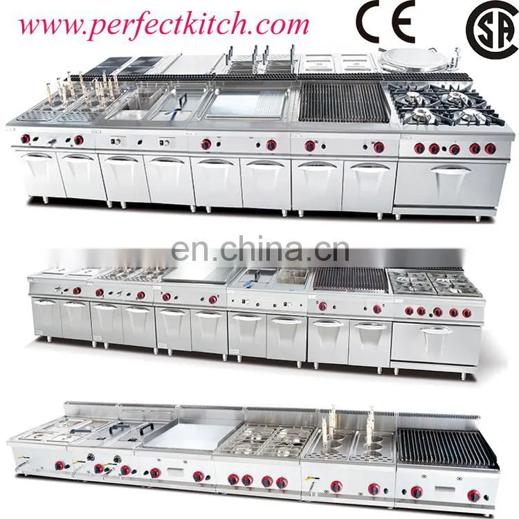 Stainless Steel Commercial 4 burner Gas Cooker With Oven