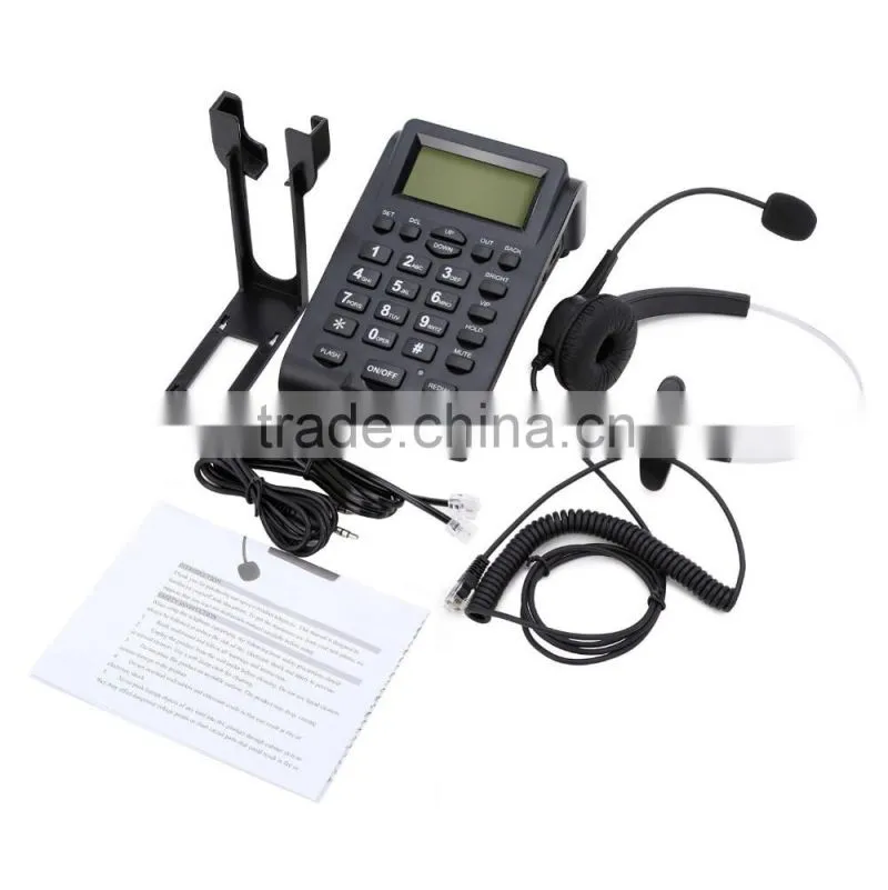 call center rj9 noise cancelling headset telephone set