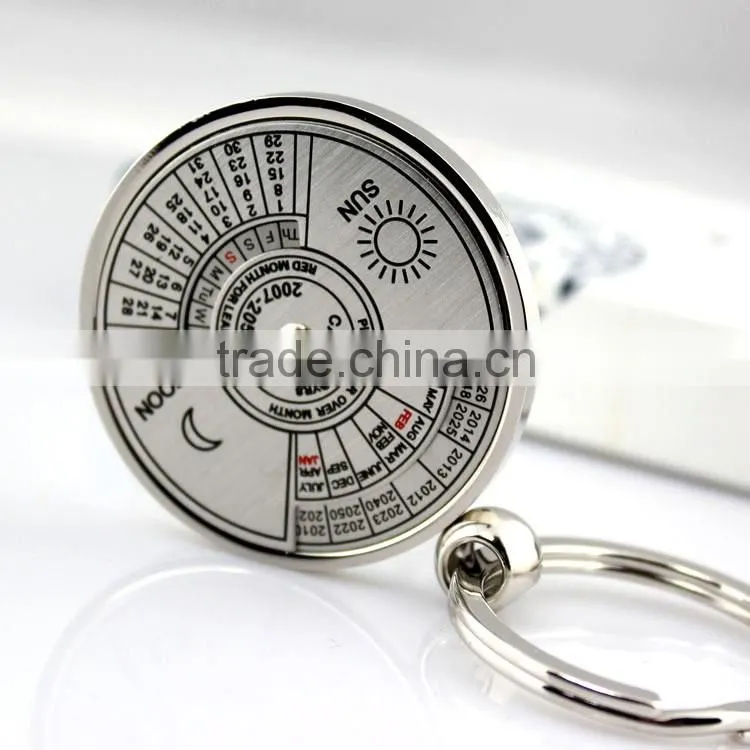 Custom promotional permanent calendar keychain wholesale