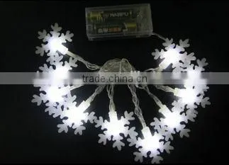 led battery christmas lights with christmas tree, snow, pentagram , mushroom