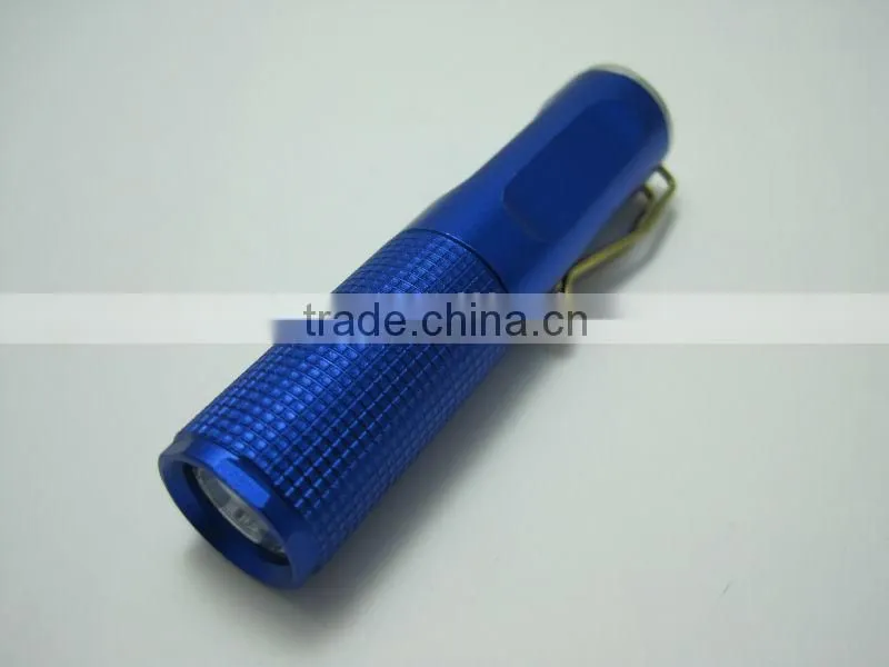 1 led high power aluminum mini flashlight pocket straw hat torchlight