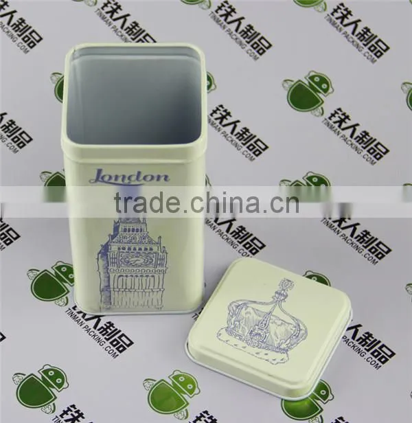 European style Big Ben Candy case tea tin box metal can