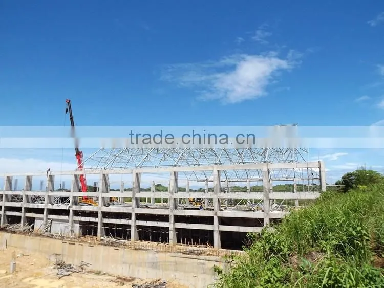 Large span steel structure swimming pool roof