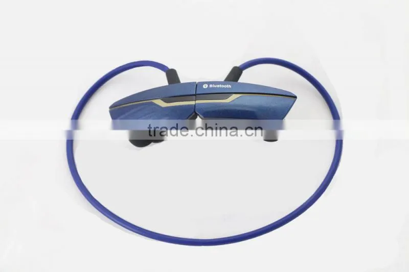 2015 electronic gadgets ear hook bluetooth headset neckband bluetooth headset