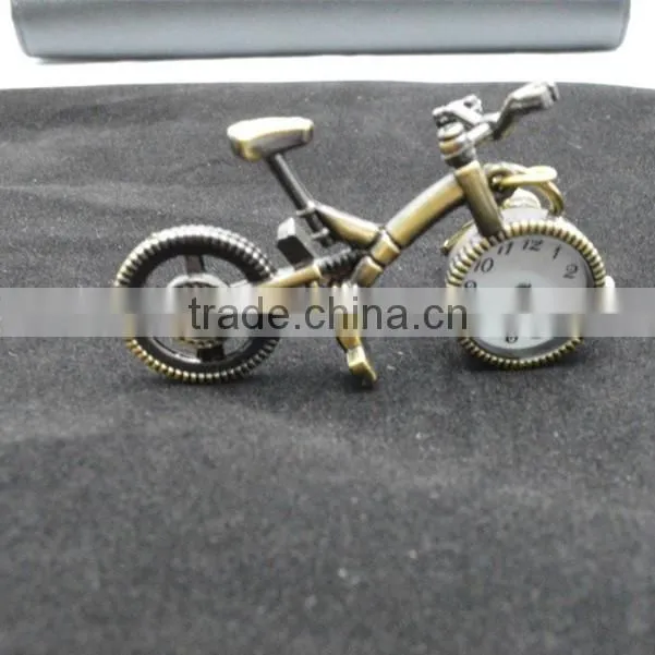 Mini Pocket Watch Bike Style Acrylic Glass Watch