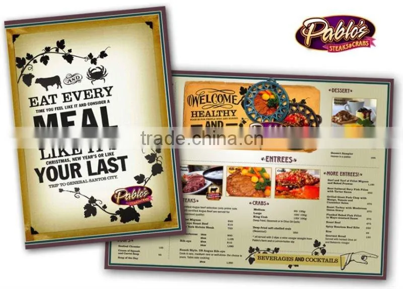 Folded Color Catalogue Leaflet
