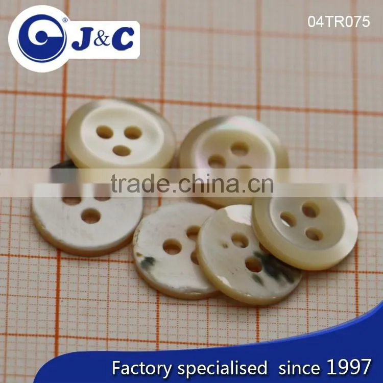 J&C Trocas shell buttons for fashion shirt.TR075,076