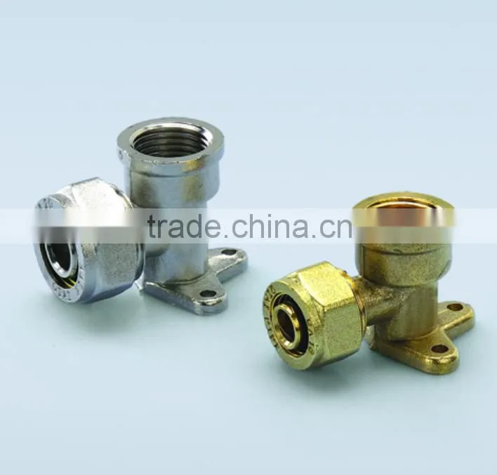pex-al-pex pipe brass female elbow with seat