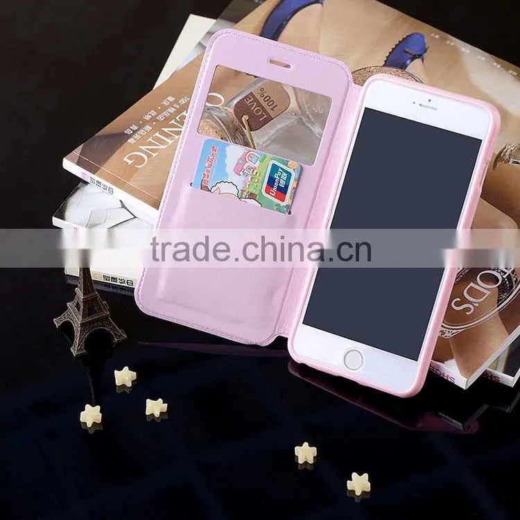 Standing Book Cover PU Fabric Case for Galaxy S6, G9200, Various Colors Available Daily Case For Samsung Galaxy S6 G9200