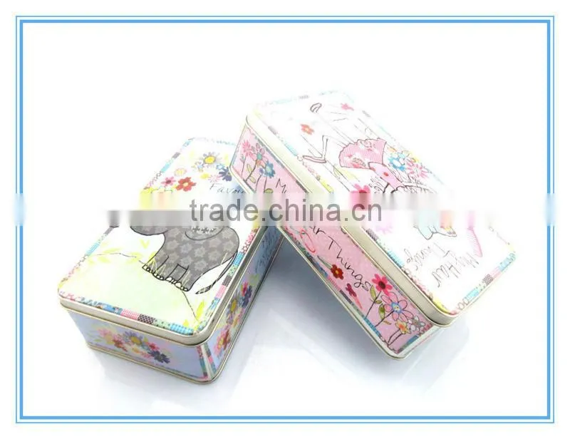Pre-printed tinplate paper box can