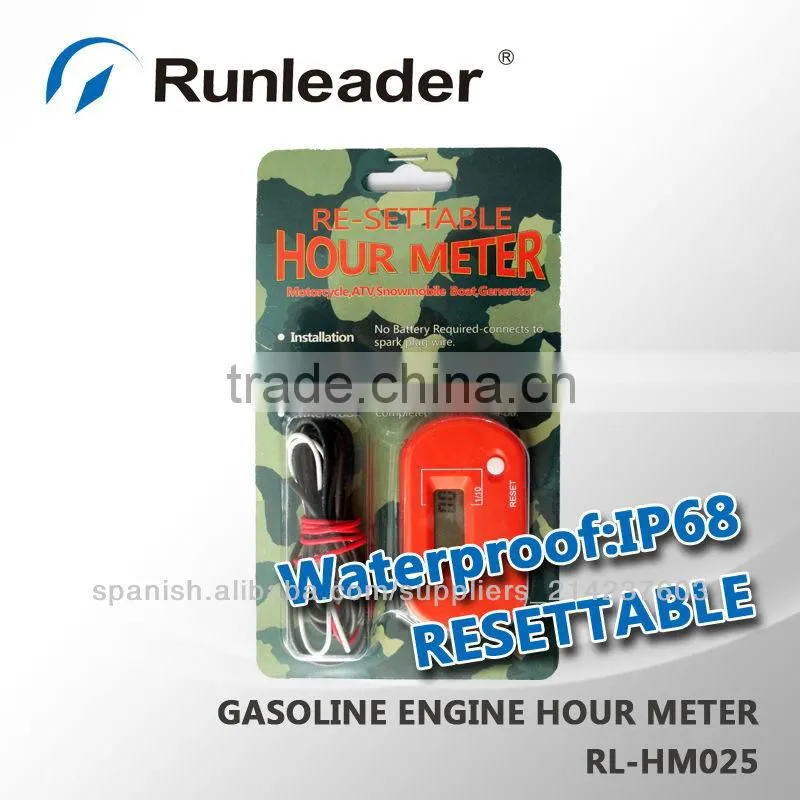 Waterproof Digital Hour Meter for Motocross Pit Bike