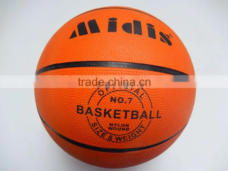 Wholesale size7 top quality rubber basketball