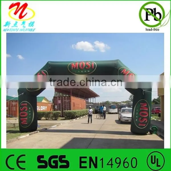 Inflatable finishing line arches for outdoor racing