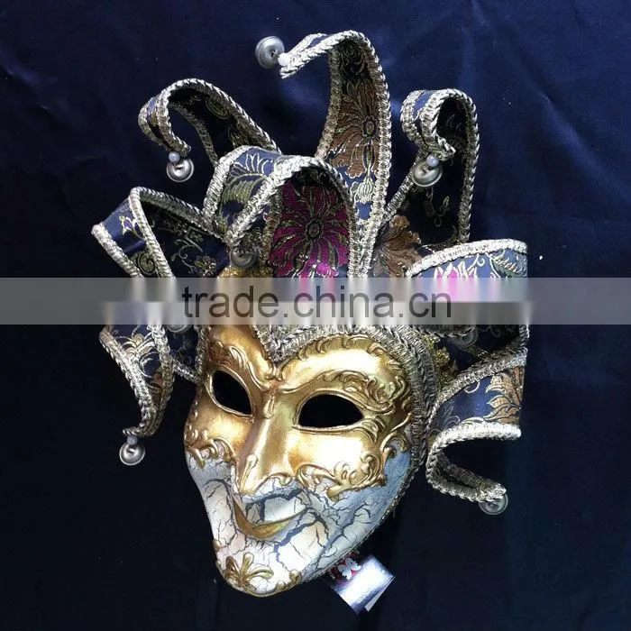Full Face Paper Mache Festival Mask Italy Venice Mask
