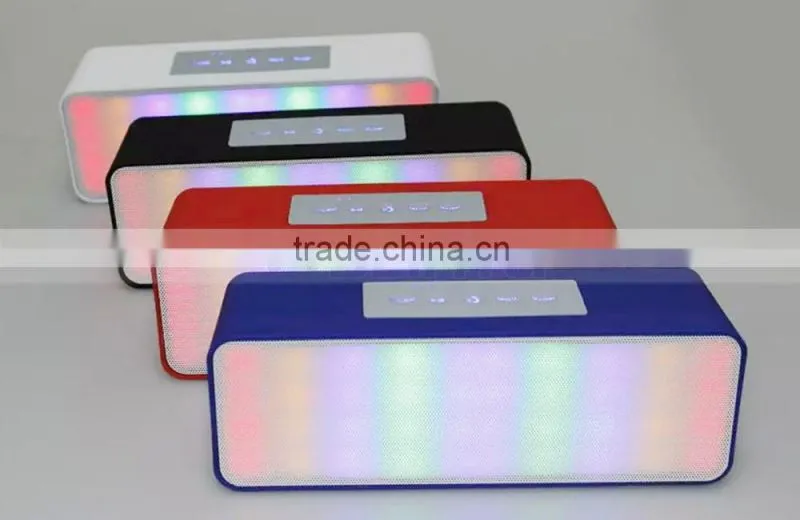 Colorful Cube Shape Wireless Bluetooth Speaker with LED Light