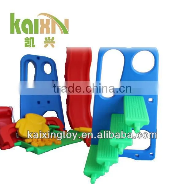 Kid Toy Outdoor Plastic Slide And Swing