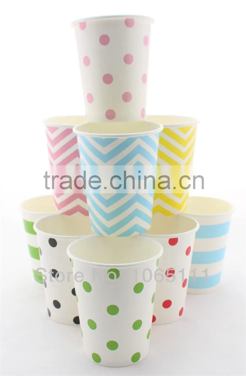 Great Slection of Colorful Paper Hot Cups for Girl and boy ' Party