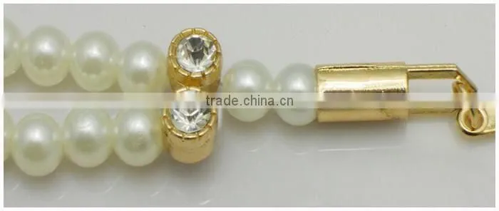 Newest Casual Trend Beautiful Belt ,Fashion Lady's Woven Rhinestones Pearl Belt