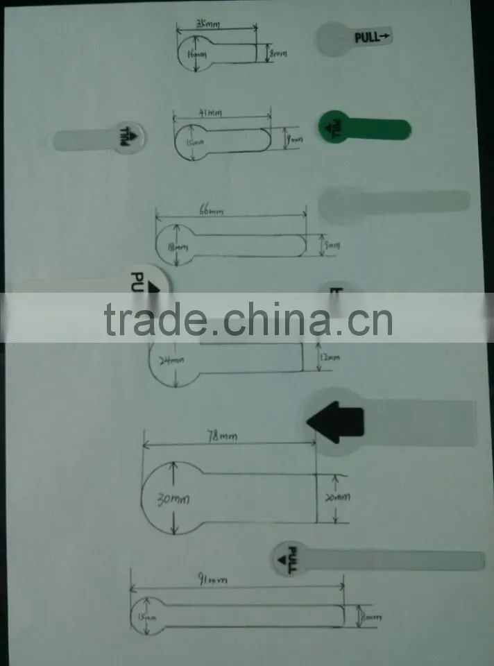 plastic pull tabs,battery pull tabs,battery strip insulator.