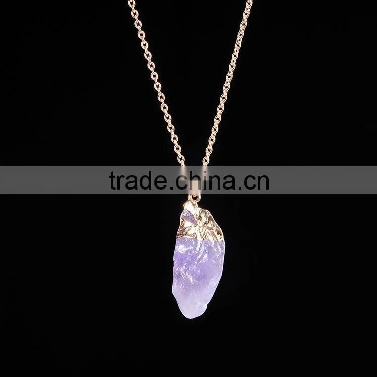 Latest Design Druzy Necklace Drusy Pendant Charm Necklace Agate Connector Pendant Necklace Gold Jewelry SMJ0123