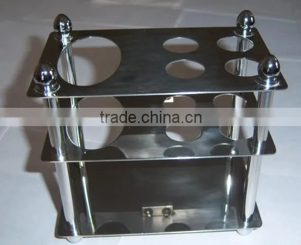 Hot sale 3 layer square stainless steel shower cubicle cup holder