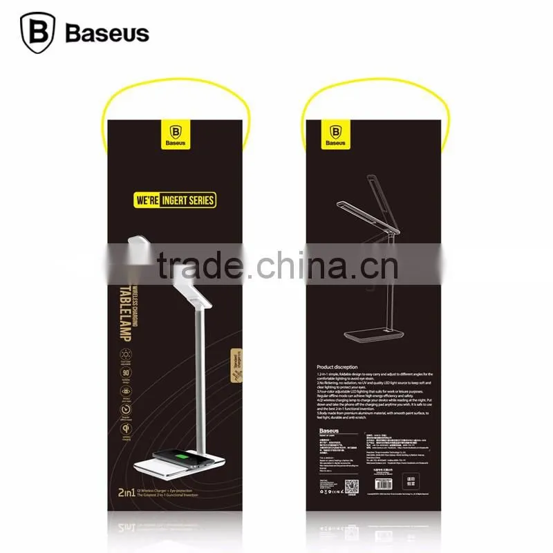 New Arrival Baseus Ingert Series 2 In 1 LED Wireless Charging Table Lamp For Smart Phone US Plug TB-0111