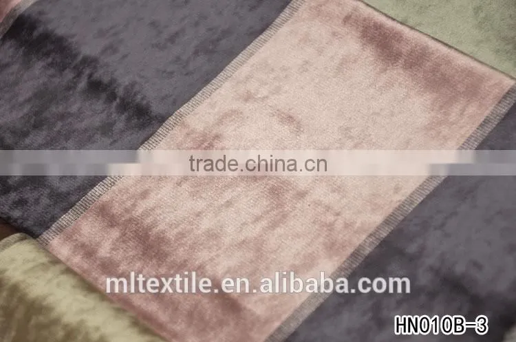 polyester yarn dyed velvet sofa fabric