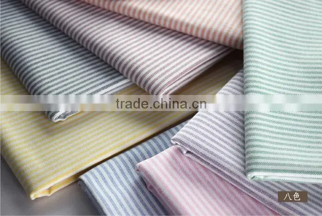 Spinning striped shirt fabrics of high-grade yarn-dyed shirt fabric