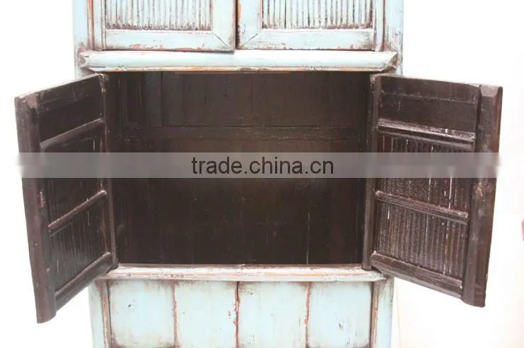blue bamboo cabinet