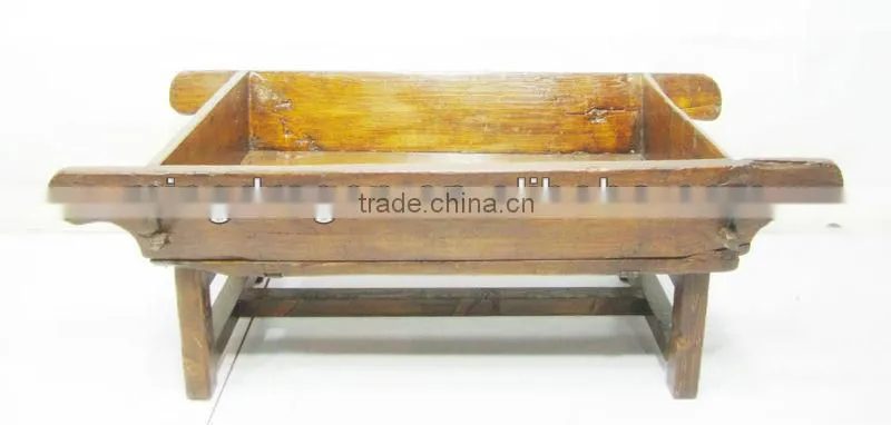 Chinese Antique Garden Flower Wood Trough