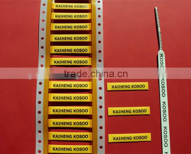 3:1 1/4 inch heat shrink cable marker sleeve for electrical wires
